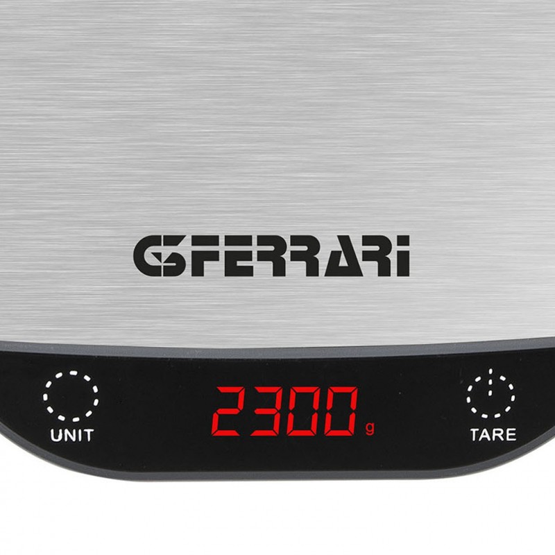 G3 Ferrari G20096 bilancia da cucina Acciaio inossidabile Superficie piana Bilancia da cucina elettronica