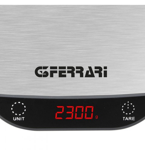 G3 Ferrari G20096 bilancia da cucina Acciaio inossidabile Superficie piana Bilancia da cucina elettronica