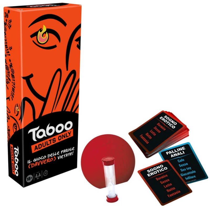 Hasbro Gaming Taboo Adults Only 20 min Juego De Cartas Partido