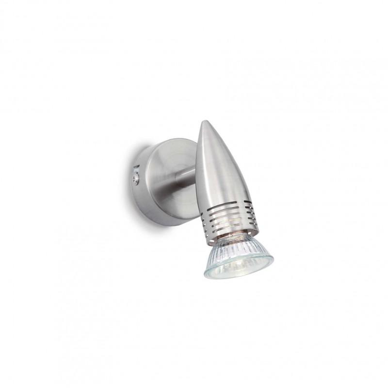 Ideal Lux ALFA AP1 NICKEL Mod. 009377 Lampada Da Parete 1 Luce