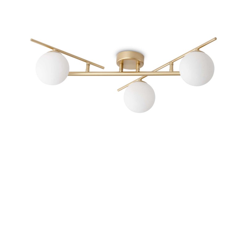 Ideal Lux ATLAS PL3 ORO Mod. 311340 Lampada Da Soffitto 3 Luci