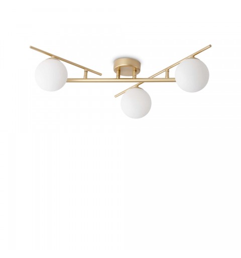 Ideal Lux ATLAS PL3 ORO Mod. 311340 Lampada Da Soffitto 3 Luci