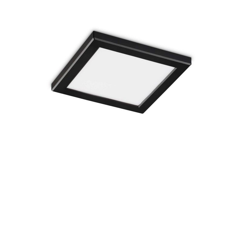 Ideal Lux AURA PL SQUARE 3000K NERO Mod. 290812 Lampada Da Soffitto 1 Luce