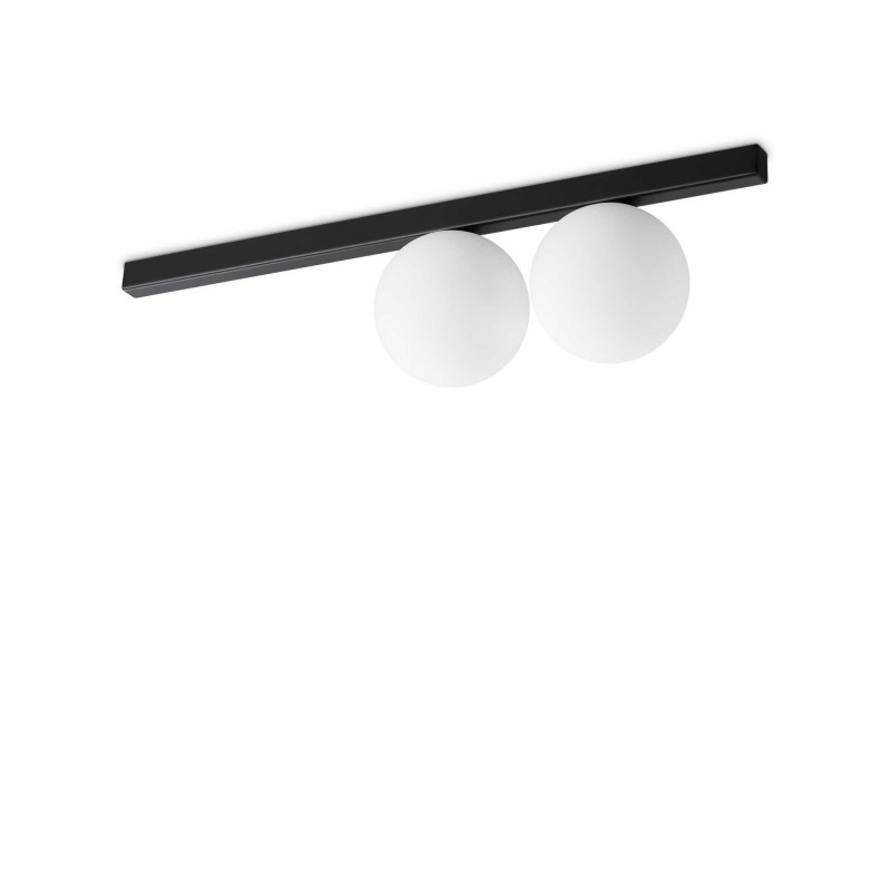 Ideal Lux BINOMIO PL2 NERO Mod. 310671 Lampada Da Soffitto 2 Luci