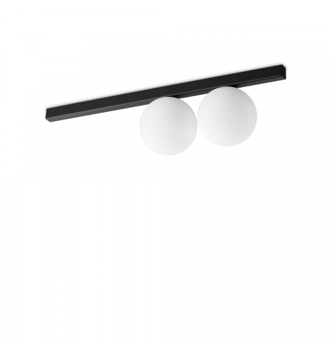 Ideal Lux BINOMIO PL2 NERO Mod. 310671 Lampada Da Soffitto 2 Luci