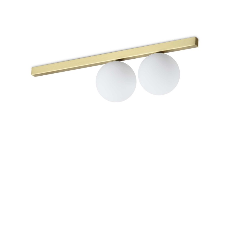 Ideal Lux BINOMIO PL2 OTTONE Mod. 328447 Lampada Da Soffitto 2 Luci