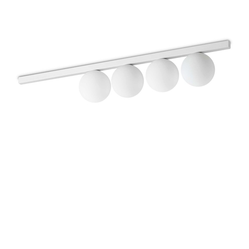 Ideal Lux BINOMIO PL4 BIANCO Mod. 328454 Lampada Da Soffitto 4 Luci