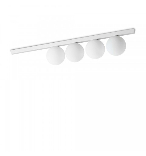 Ideal Lux BINOMIO PL4 BIANCO Mod. 328454 Lampada Da Soffitto 4 Luci