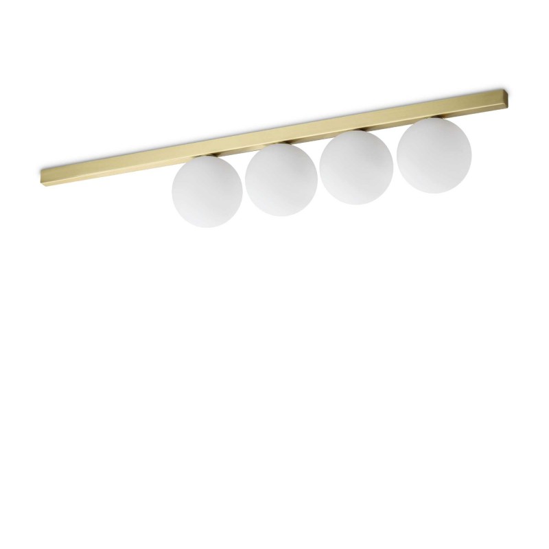 Ideal Lux BINOMIO PL4 OTTONE Mod. 328461 Lampada Da Soffitto 4 Luci