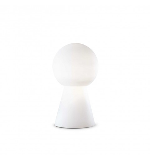 Ideal Lux BIRILLO TL1 MEDIUM BIANCO Mod. 000251 Lampada Da Tavolo 1 Luce