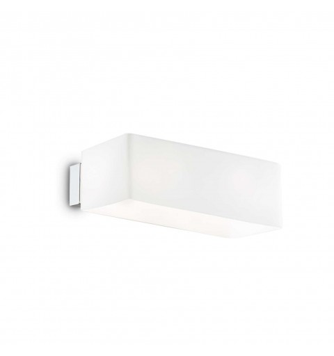 Ideal Lux BOX AP2 BIANCO Mod. 009537 Lampada Da Parete 2 Luci