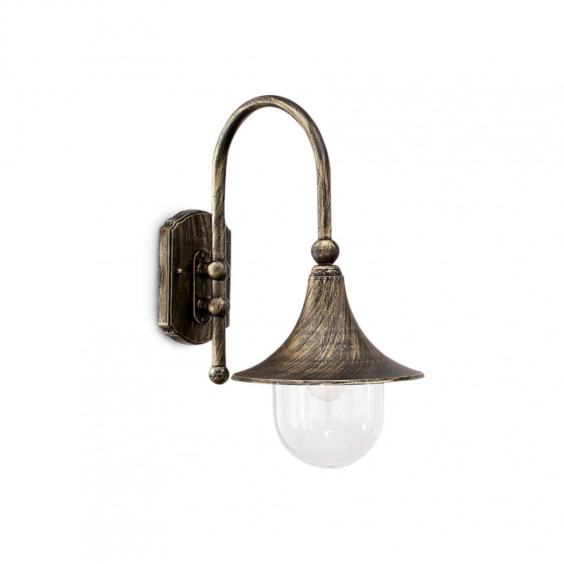 Ideal Lux CIMA AP1 NERO Mod. 024134 Lampada Da Parete 1 Luce