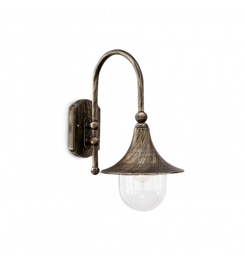 Ideal Lux CIMA AP1 NERO Mod. 024134 Lampada Da Parete 1 Luce