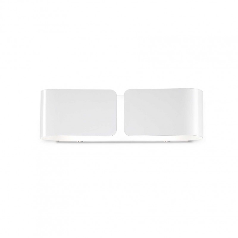 Ideal Lux CLIP AP2 SMALL BIANCO Mod. 014166 Lampada Da Parete 2 Luci