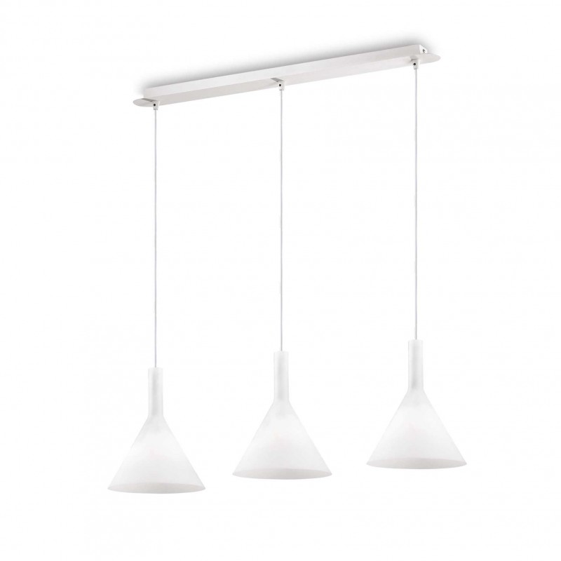 Ideal Lux COCKTAIL SP3 BIANCO Mod. 074245 Lampada A Sospensione 3 Luci