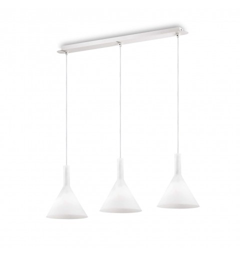 Ideal Lux COCKTAIL SP3 BIANCO Mod. 074245 Lampada A Sospensione 3 Luci