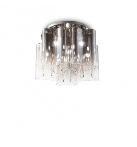 Ideal Lux COMPO PL6 FUME' Mod. 172828 Lampada Da Soffitto 6 Luci