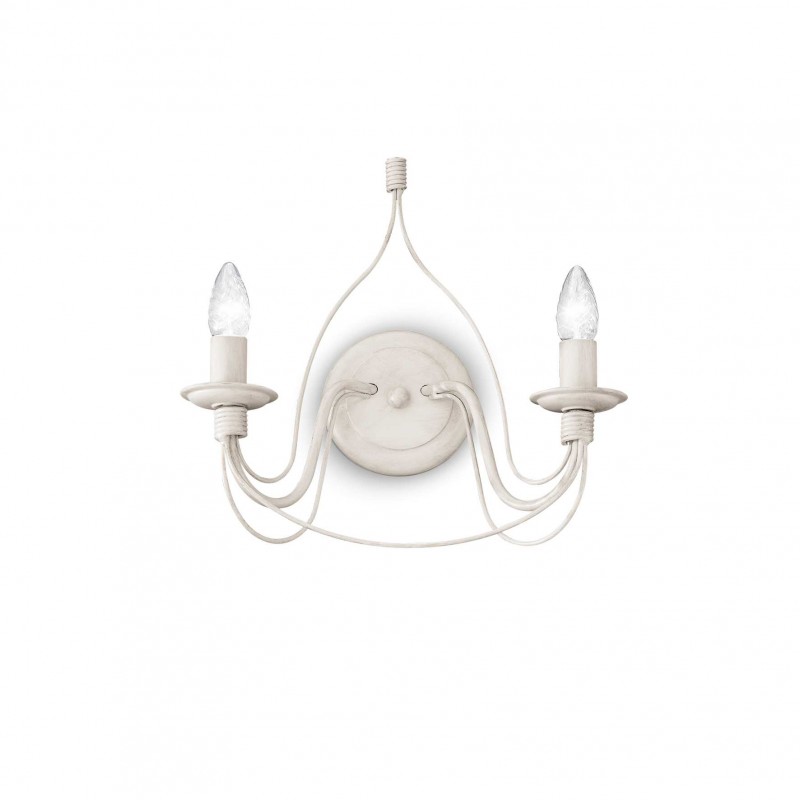 Ideal Lux CORTE AP2 BIANCO Mod. 028460 Lampada Da Parete 2 Luci