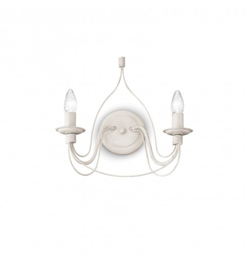 Ideal Lux CORTE AP2 BIANCO Mod. 028460 Lampada Da Parete 2 Luci