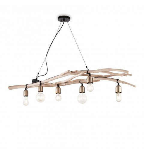 Ideal Lux DRIFTWOOD SP6 Mod. 180922 Lampada A Sospensione 6 Luci