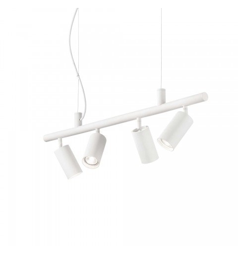 Ideal Lux DYNAMITE SP4 BIANCO Mod. 231372 Lampada A Sospensione 4 Luci