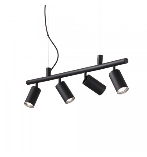 Ideal Lux DYNAMITE SP4 NERO Mod. 231341 Lampada A Sospensione 4 Luci