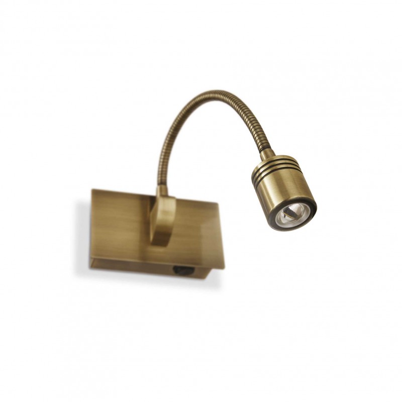 Ideal Lux DYNAMO AP BRUNITO Mod. 121352 Lampada Da Parete 1 Luce