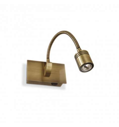 Ideal Lux DYNAMO AP BRUNITO Mod. 121352 Lampada Da Parete 1 Luce