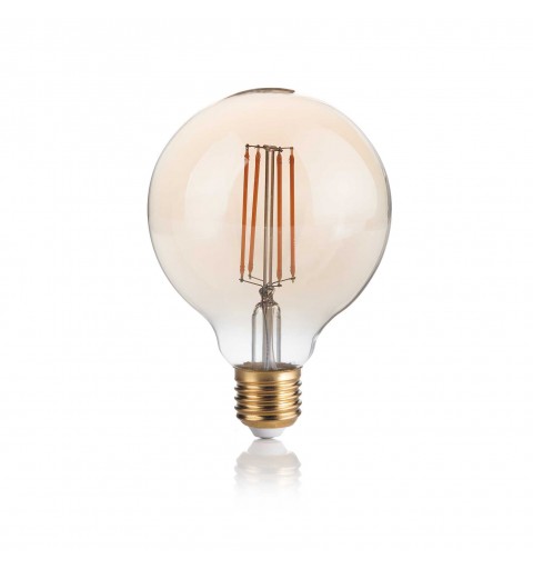 Ideal Lux E27 GLOBO D095 04W 2200K CRI80 AMBRA Mod. 151717 Lampadina