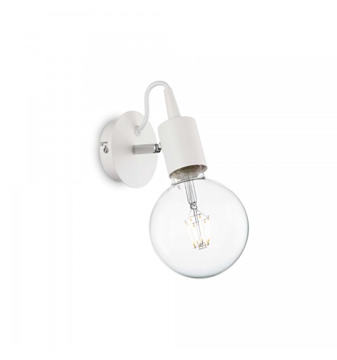 Ideal Lux EDISON AP1 BIANCO Mod. 138374 Lampada Da Parete 1 Luce