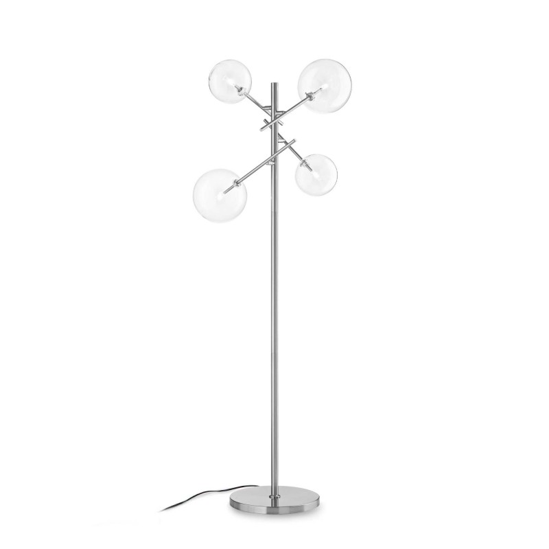 Ideal Lux EQUINOXE PT4 CROMO Mod. 290959 Lampada Da Terra 4 Luci