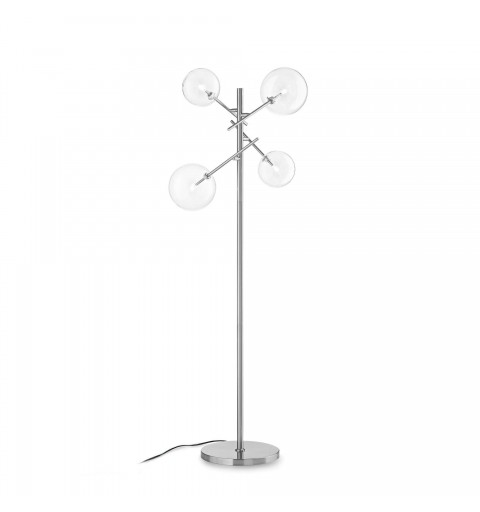 Ideal Lux EQUINOXE PT4 CROMO Mod. 290959 Lampada Da Terra 4 Luci