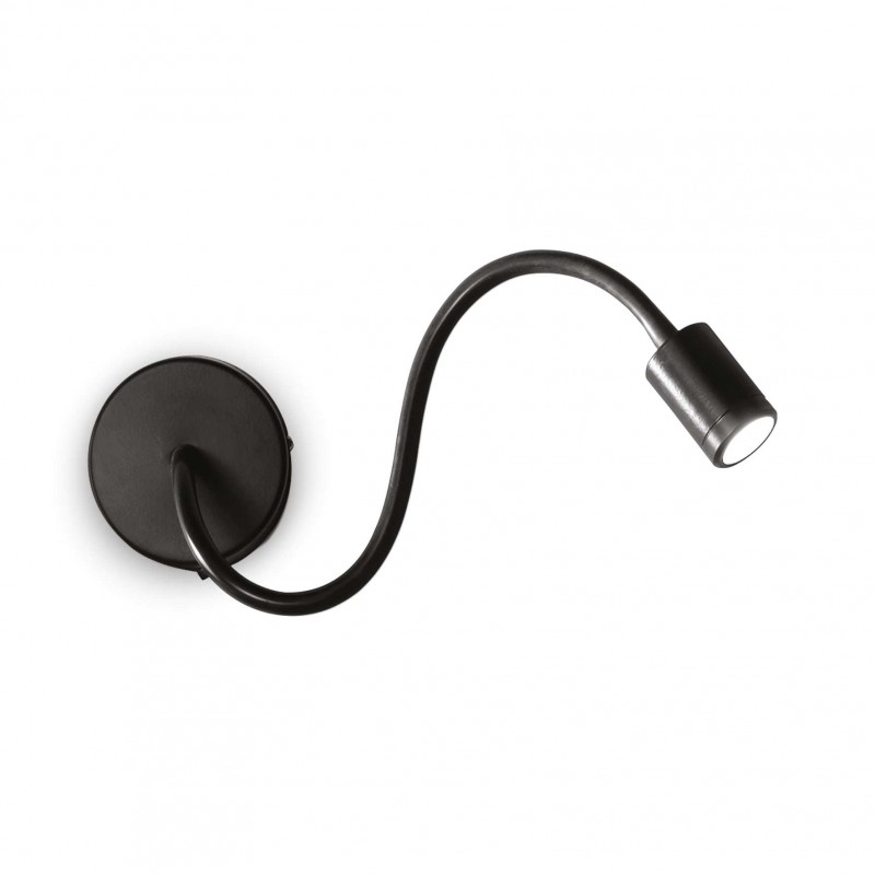 Ideal Lux FOCUS-1 AP NERO Mod. 097190 Lampada Da Parete 1 Luce