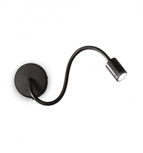 Ideal Lux FOCUS-1 AP NERO Mod. 097190 Lampada Da Parete 1 Luce