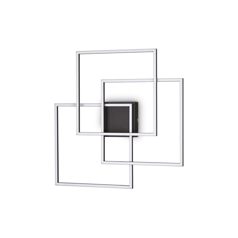 Ideal Lux FRAME PL QUADRATO NERO Mod. 270678 Lampada Da Soffitto 1 Luce