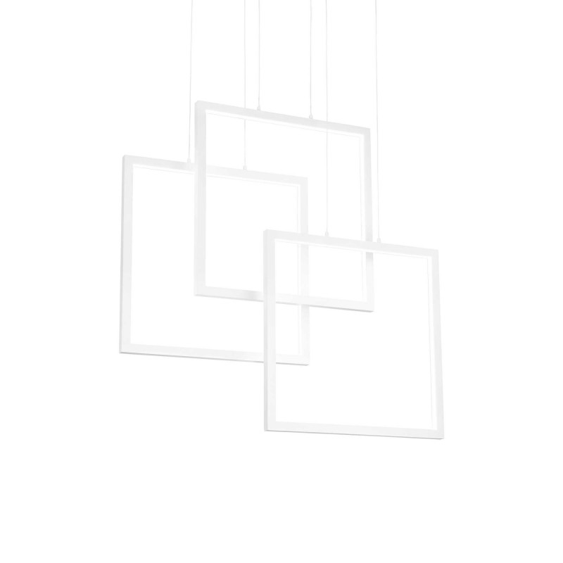 Ideal Lux FRAME SP QUADRATO BIANCO Mod. 253596 Lampada A Sospensione 1 Luce