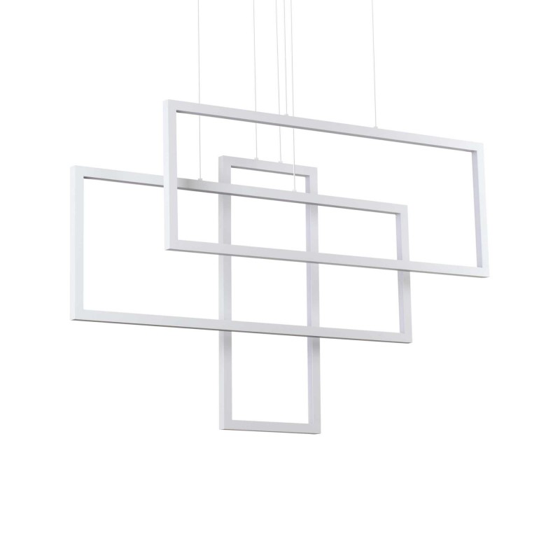 Ideal Lux FRAME SP RETTANGOLO BIANCO Mod. 253589 Lampada A Sospensione 1 Luce