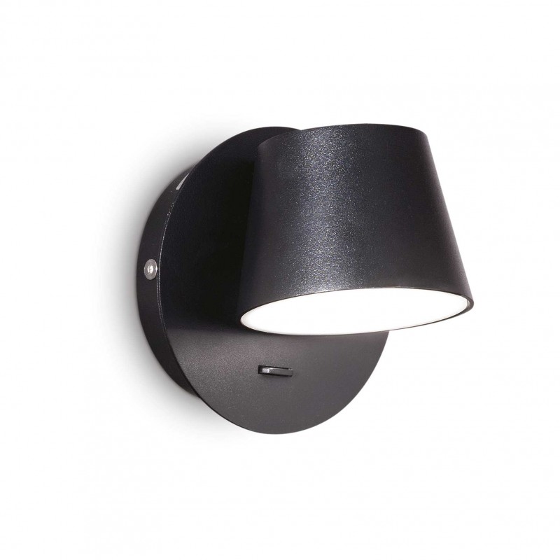 Ideal Lux GIM AP NERO Mod. 167121 Lampada Da Parete 1 Luce