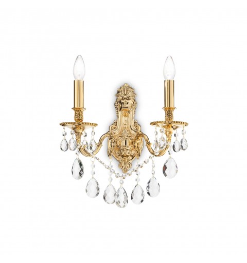 Ideal Lux GIOCONDA AP2 ORO Mod. 060491 Lampada Da Parete 2 Luci