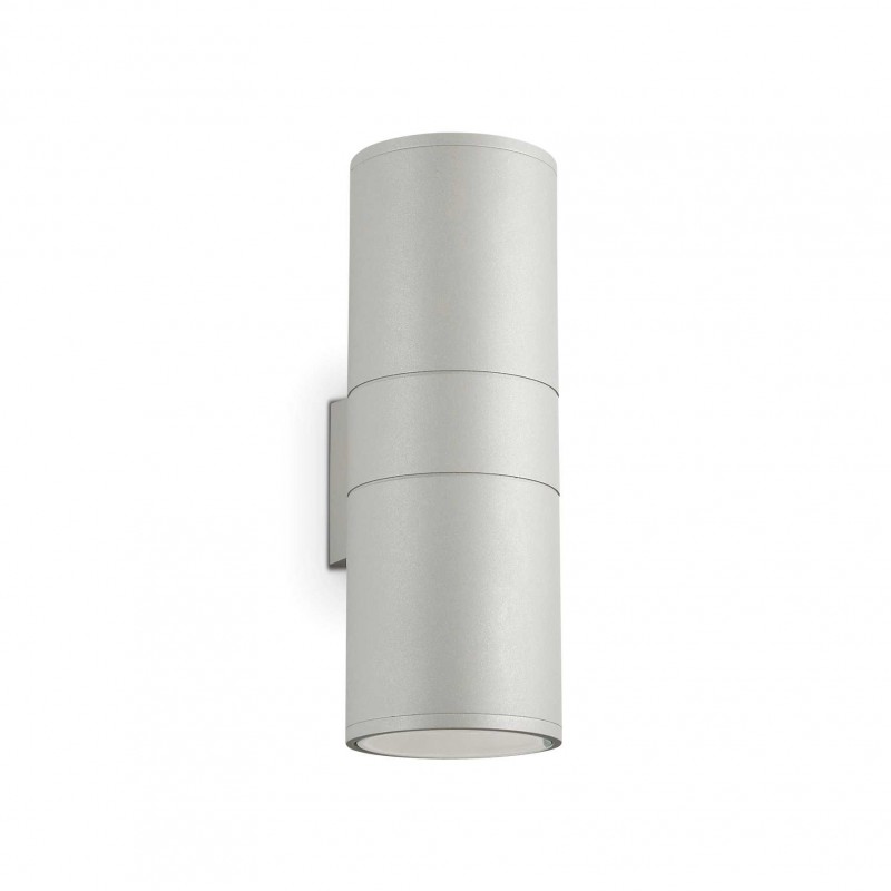 Ideal Lux GUN AP2 BIG GRIGIO Mod. 163604 Lampada Da Parete 2 Luci