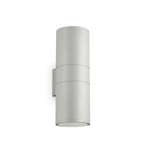 Ideal Lux GUN AP2 BIG GRIGIO Mod. 163604 Lampada Da Parete 2 Luci