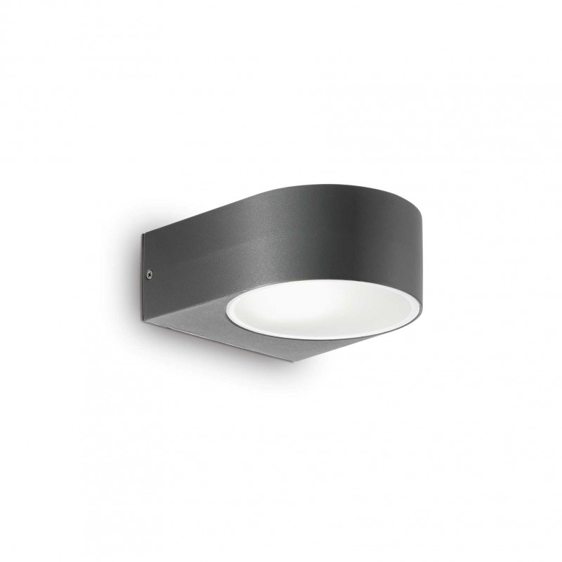 Ideal Lux IKO AP1 ANTRACITE Mod. 018515 Lampada Da Parete 1 Luce