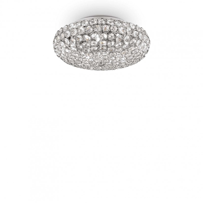 Ideal Lux KING PL5 CROMO Mod. 075419 Lampada Da Soffitto 5 Luci