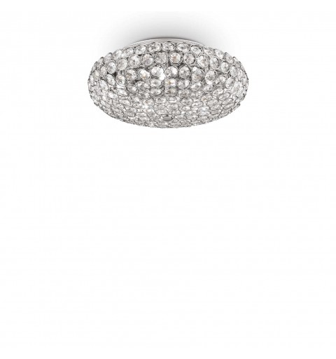 Ideal Lux KING PL5 CROMO Mod. 075419 Lampada Da Soffitto 5 Luci