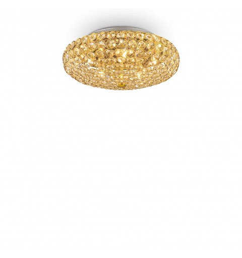 Ideal Lux KING PL5 ORO Mod. 073187 Lampada Da Soffitto 5 Luci