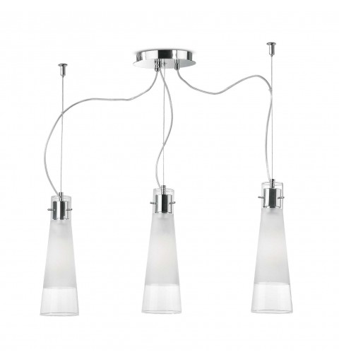 Ideal Lux KUKY SP3 Mod. 033952 Lampada A Sospensione 3 Luci