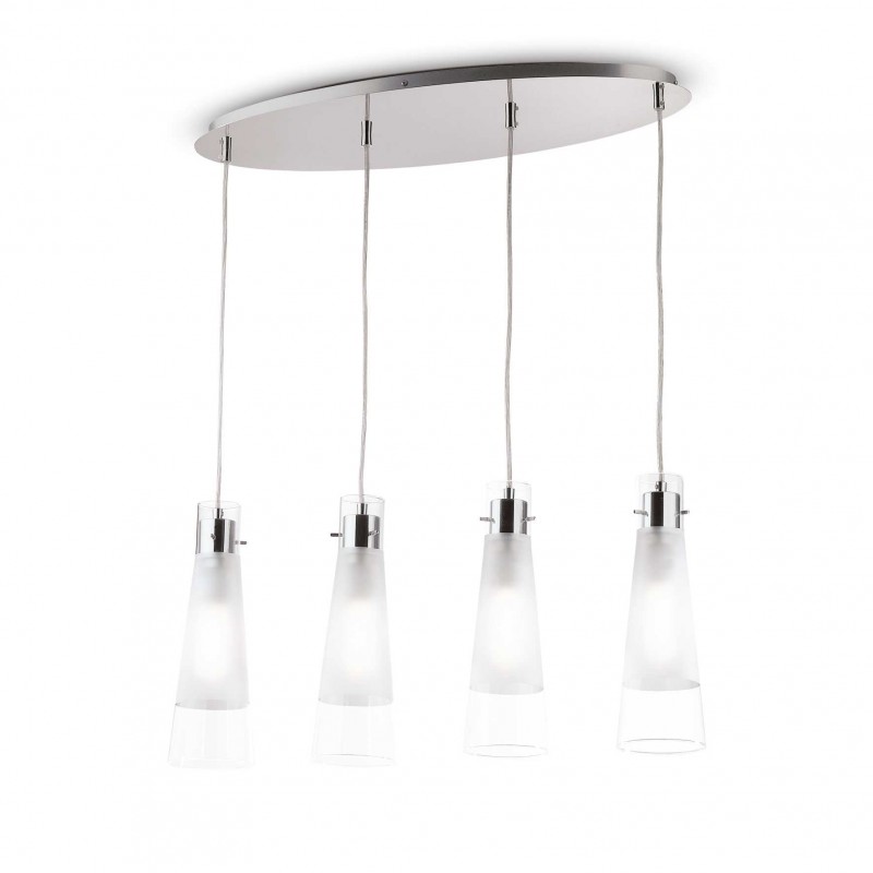 Ideal Lux KUKY SP4 Mod. 023038 Lampada A Sospensione 4 Luci