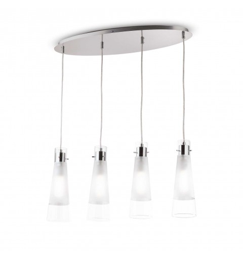 Ideal Lux KUKY SP4 Mod. 023038 Lampada A Sospensione 4 Luci