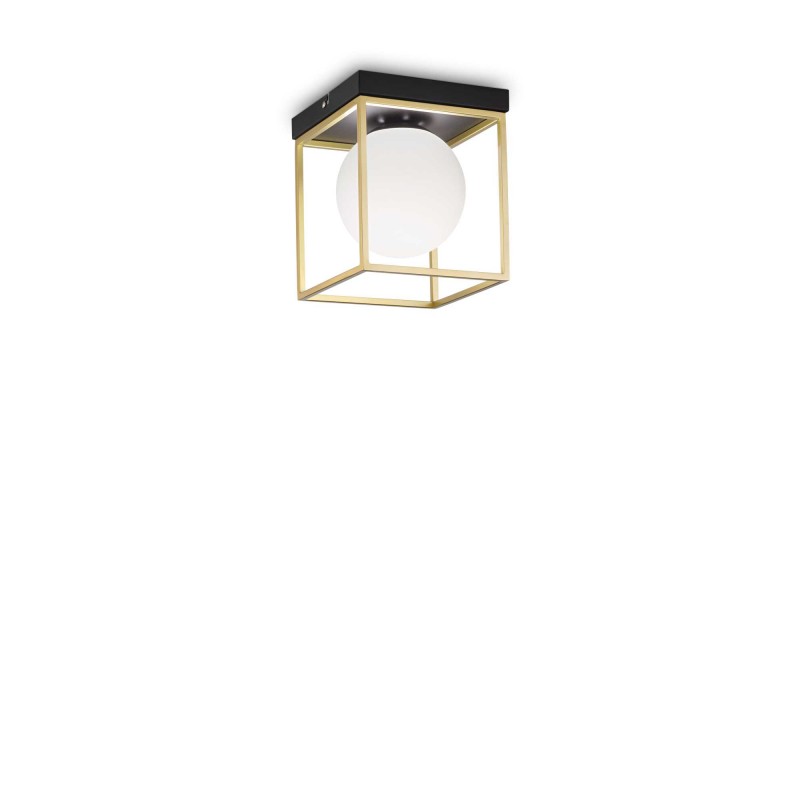 Ideal Lux LINGOTTO PL1 OTTONE Mod. 198132 Lampada Da Soffitto 1 Luce