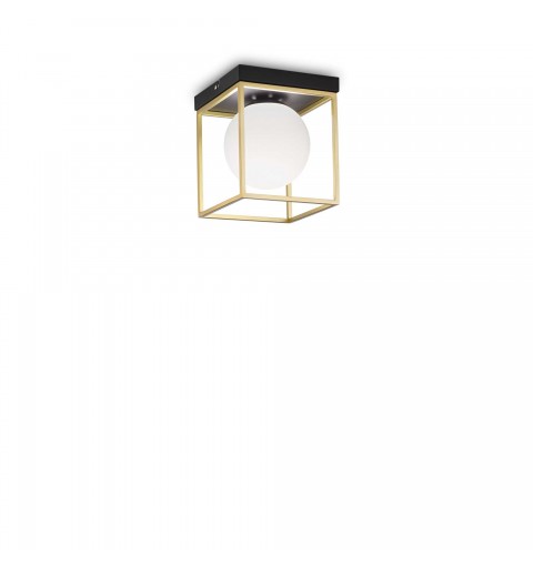 Ideal Lux LINGOTTO PL1 OTTONE Mod. 198132 Lampada Da Soffitto 1 Luce